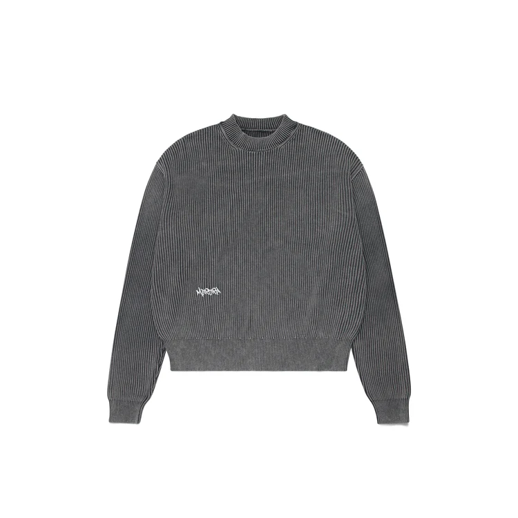 knit1.webp Mertra Waffle Knit (Washed Grey) - Image 1